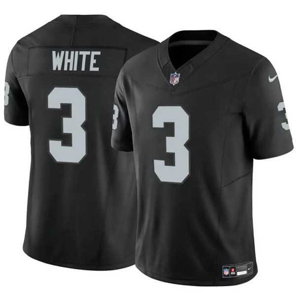 Men & Women & Youth Las Vegas Raiders #3 Zamir White Black F.U.S.E. Vapor Football Stitched Jersey->las vegas raiders->NFL Jersey